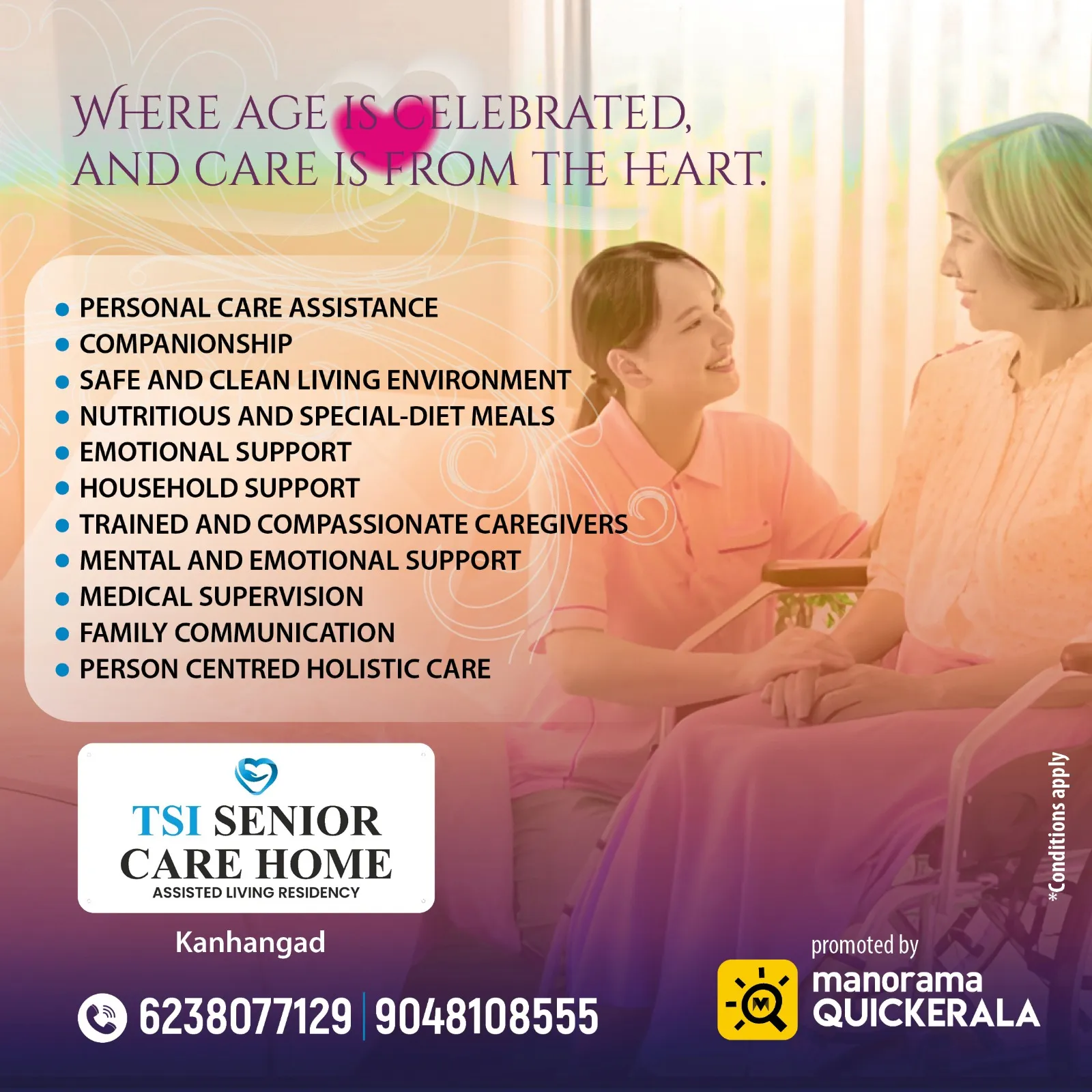 TSI Senior Care Home campaign poster